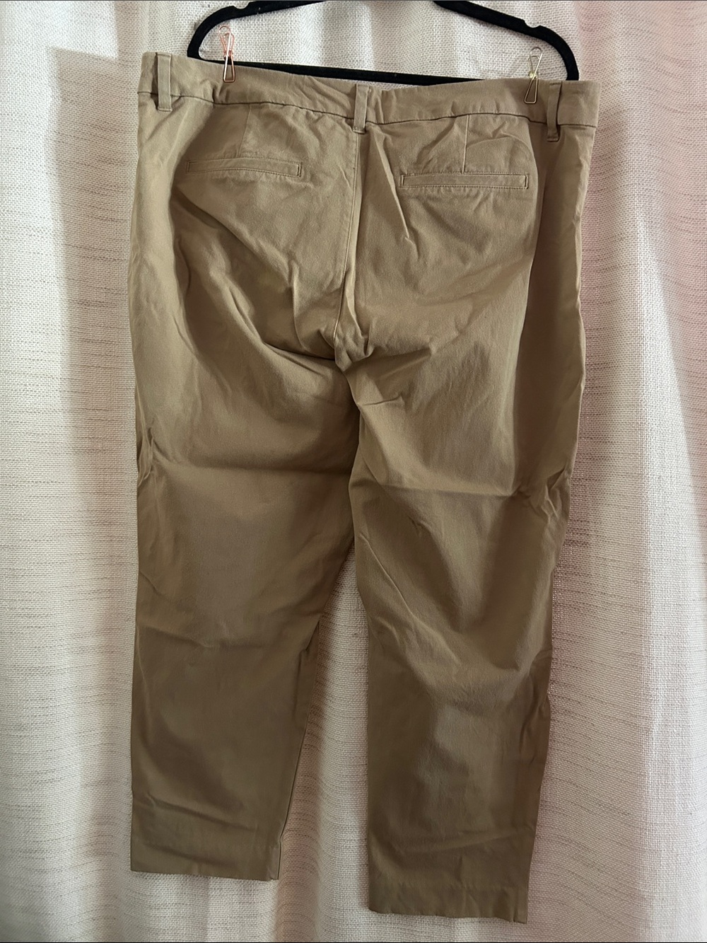 Old Navy Women's High Rise Pixie Skinny Trousers in Khaki - Picture 2 of 3